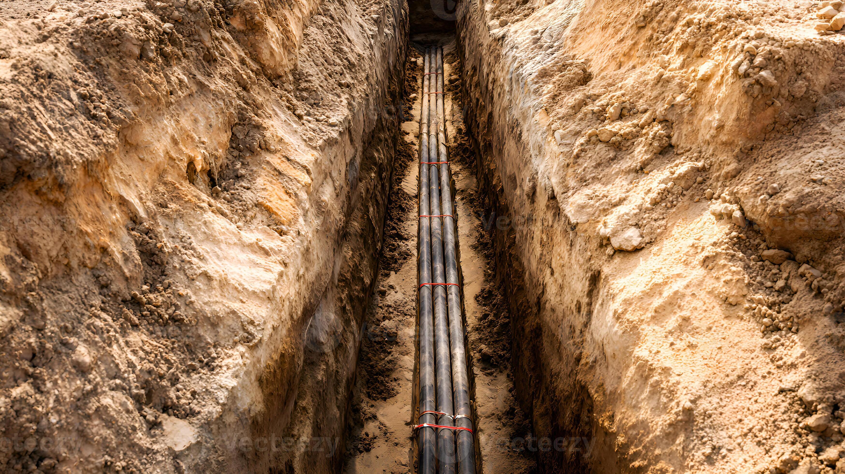 Structural Trench Excavation and Laying of Heavy-Duty Electrical Conduits