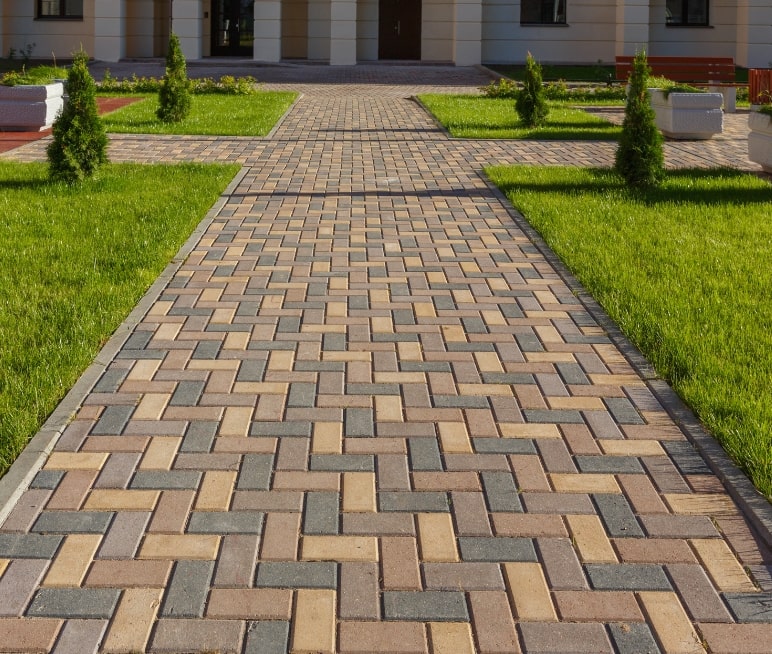 عمال الهاردسكيب ورصف الأرضيات وتركيب الانترلوك للساحات